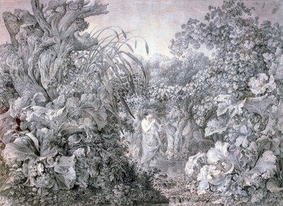 Een Meisje in het Bos van Weidenau, c. 1777-1835 door Carl Wilhelm Kolbe the elder