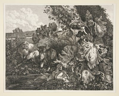 Landschap door Carl Wilhelm Kolbe the elder