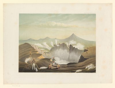 Vulkaan Guntur te West-Java door Carl Wilhelm Mieling (possibly)