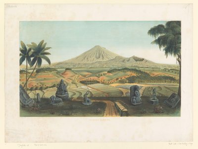 Vulkaan Sumbing te Java door Carl Wilhelm Mieling (possibly)