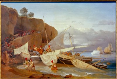 Griekse Piraten op de Vlucht door Carl Wilhelm von Heideck