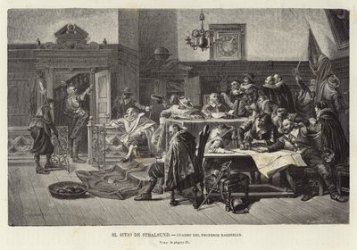 Het Beleg van Stralsund door Carl von Haeberlin
