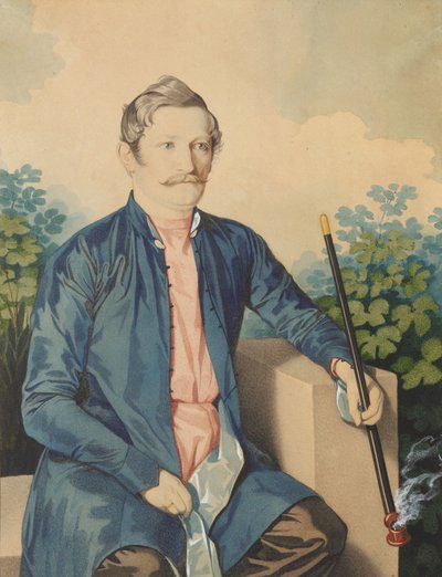Portret van A.A. Chizhov, c. 1846 door Carl von Hampeln