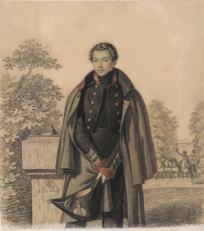 Portret van A.W. Raevsky, vroege jaren 1820 door Carl von Hampeln