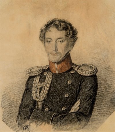 Portret van Alexander Ivanovich Dmitriev-Mamonov 1787-1836, begin 1820s door Carl von Hampeln