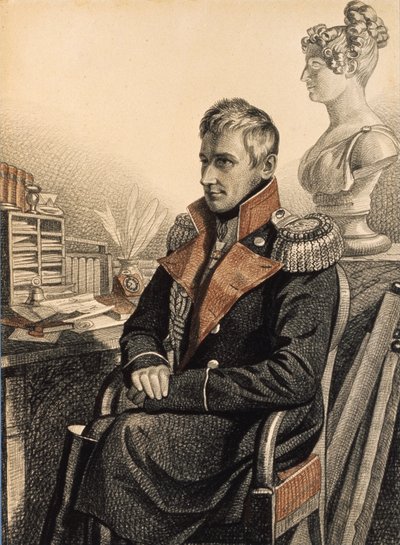 Portret van Graaf Mikhail Vorontsov 1782-1856, 1820s door Carl von Hampeln