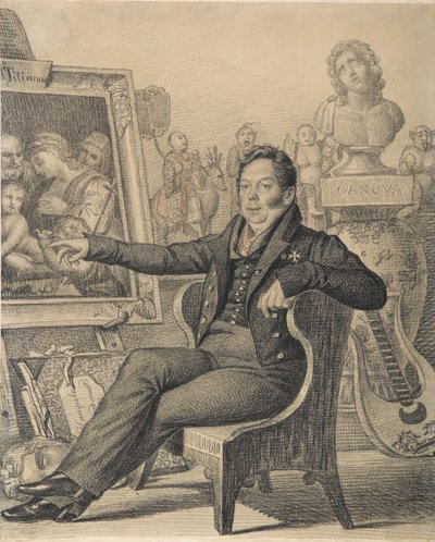 Portret van Graaf Nikita Ivanovich Dondukov-Korsakov 1776-1857, 1821 door Carl von Hampeln