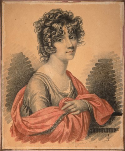Portret van gravin Varvara Ivanovna Golitsyna, geboren Shipova door Carl von Hampeln