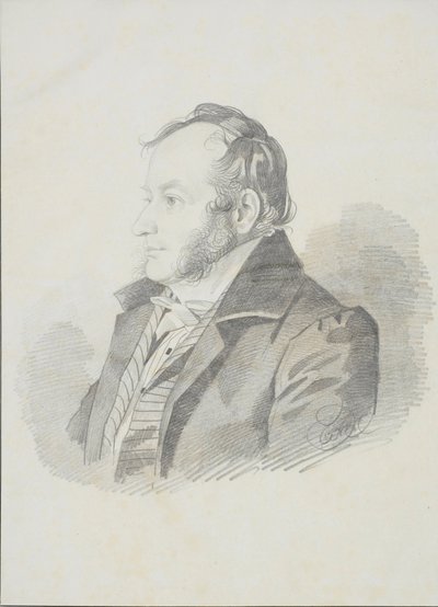 Portret van E.E. Jungcurt door Carl von Hampeln