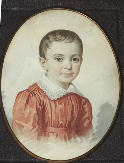 Portret van Eugenia Kochubey als kind, 1849 door Carl von Hampeln