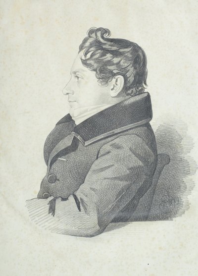 Portret van Nikolay Adrianovich Divov 1792-1878, 1830s door Carl von Hampeln