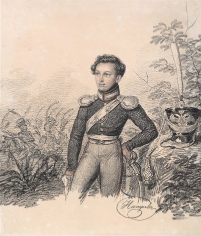 Portret van Pavel Kotlubitsky, eind 1810s door Carl von Hampeln