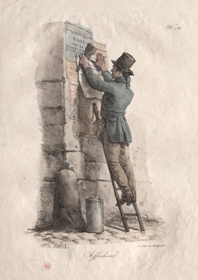 Aanplakker door Carle Vernet