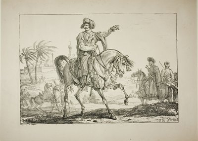 Hoofd Mameluk door Carle Vernet