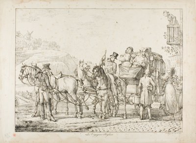Engelse Reizigers door Carle Vernet
