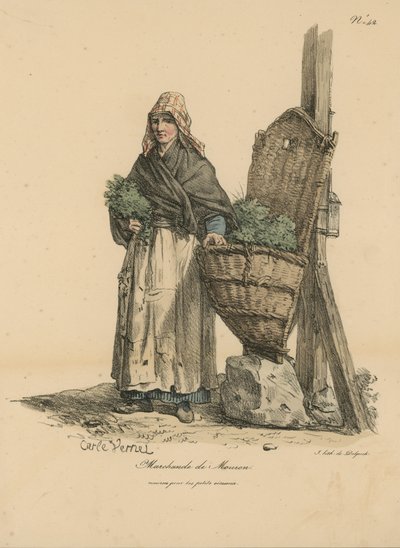 Marchand de Mouron door Carle Vernet