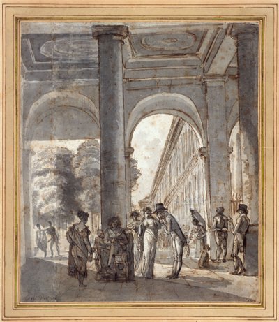 Het Koninklijk Paleis in 1810 door Carle Vernet