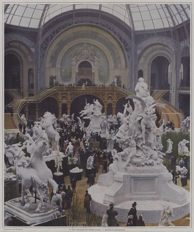 Centrale schip van het Grand Palais op de Exposition Universelle 1900, Parijs door Carle de Mazibourg