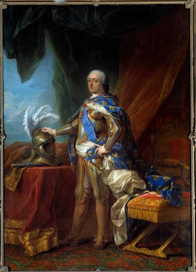 Portret van Lodewijk XV, koning van Frankrijk door Carle van (studio of) Loo