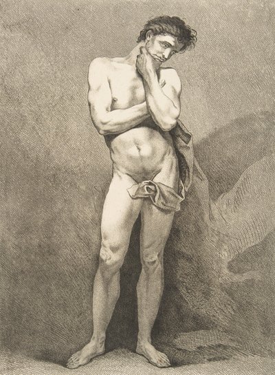 Een Académie: Staande Man, 1742-43 door Carle van Loo