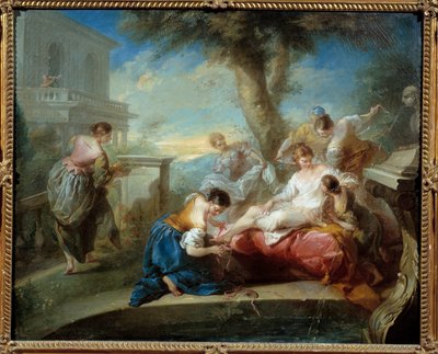 David en Bathseba. Schilderij door Carle Van Loo door Carle van Loo