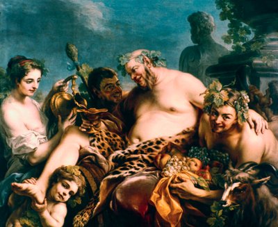 Dronken Silenus, 1747 door Carle van Loo