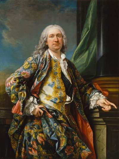 Portret van een onbekende man, ca 1735-1739 door Carle van Loo