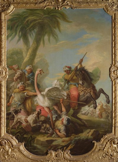 De struisvogeljacht door Carle van Loo