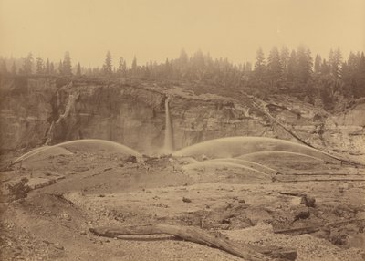 Malakoff Diggins, North Bloomfield, Nevada County door Carleton E. Watkins