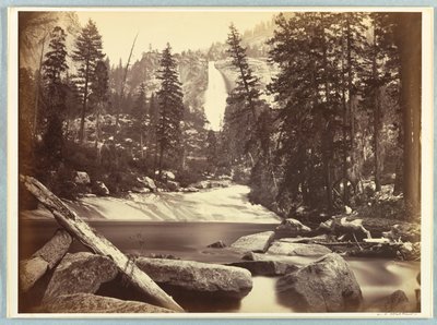 Nevada Fall, Yosemite door Carleton E. Watkins