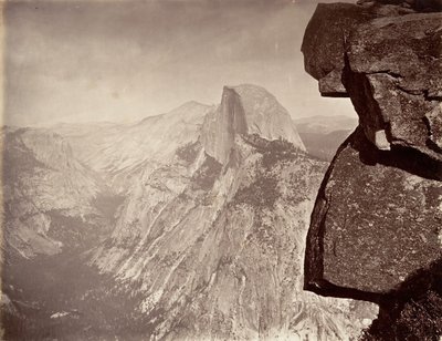 Zuidkoepel, Yosemite door Carleton E. Watkins.