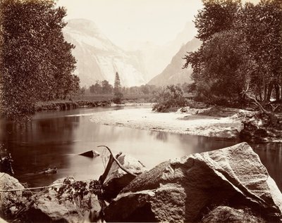 De Domes, Yosemite, ca. 1872, gedrukt ca. 1876 door Carleton E. Watkins.