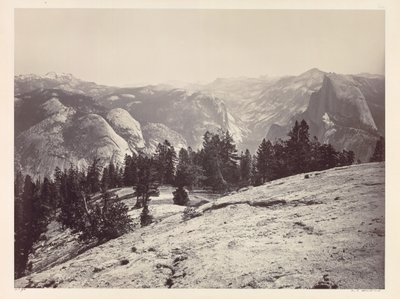De Domes, vanaf de Sentinel Domes, Yosemite door Carleton E. Watkins
