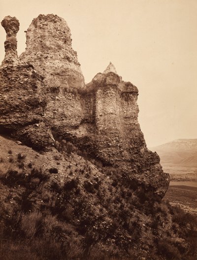 Heksenrots, bij Echo City, Utah door Carleton E. Watkins