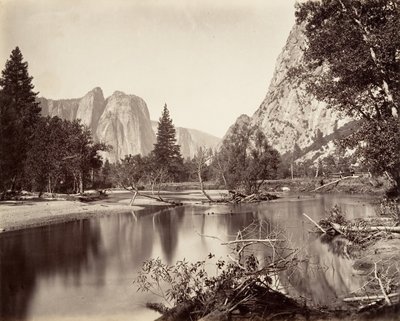 Uitzicht op Yosemite Valley door Carleton Emmons Watkins