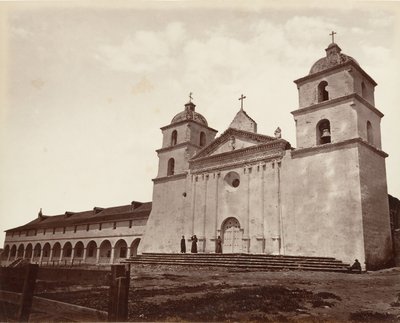 Oude Missiekerk, Santa Barbara door Carleton Emmons Watkins