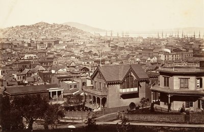 San Francisco, vanaf Rincon Hill, 1864, gedrukt ca. 1876 door Carleton Emmons Watkins