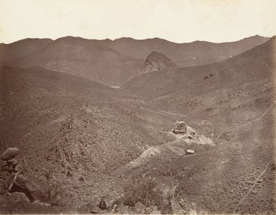 Sutro Tunnel Schacht Nr. 2, 1875 door Carleton Emmons Watkins