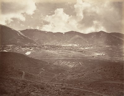 Virginia City, 1875, gedrukt ca. 1876 door Carleton Emmons Watkins