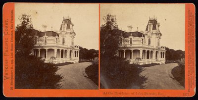 Bij de Residentie van John Parrott, Esq., San Mateo, Cal door Carleton Watkins