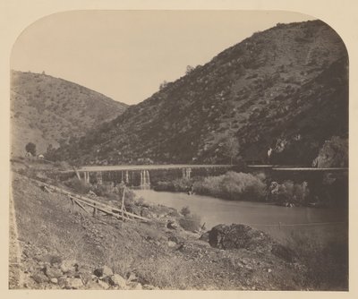 Benton Dam, Merced River door Carleton Watkins