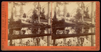 Casa Nevada en Cottage. Yo Semite door Carleton Watkins