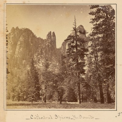 Kathedraaltorens, 2200 voet door Carleton Watkins