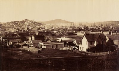 [Stadsfront vanaf Rincon Hill in 1860] door Carleton Watkins