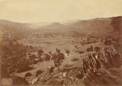 Algemeen overzicht van Tehachapi Loop, S.P.R.R. door Carleton Watkins
