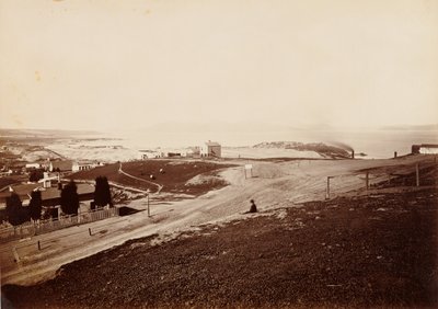 Golden Gate vanaf Russian Hill door Carleton Watkins