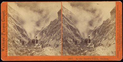 In de Duivelskloof, Geisers door Carleton Watkins