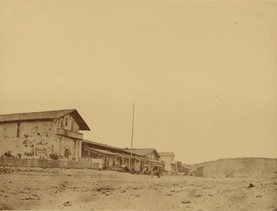 [Missie San Francisco de Asisi aan de Laguna de Los Delores, San Francisco] [Missie San Francisco de Asisi aan de Laguna de Los Delores, San Francisco]. door Carleton Watkins