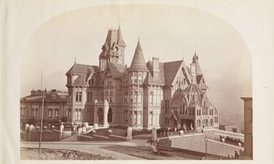 Woning van mevrouw Hopkins S.F. door Carleton Watkins