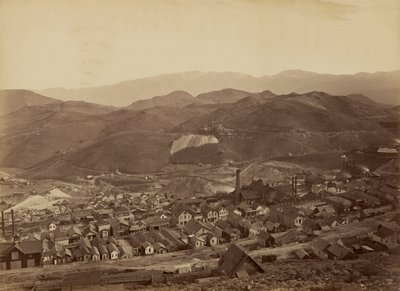 De combinatie schacht, vanaf de watergoot door Carleton Watkins